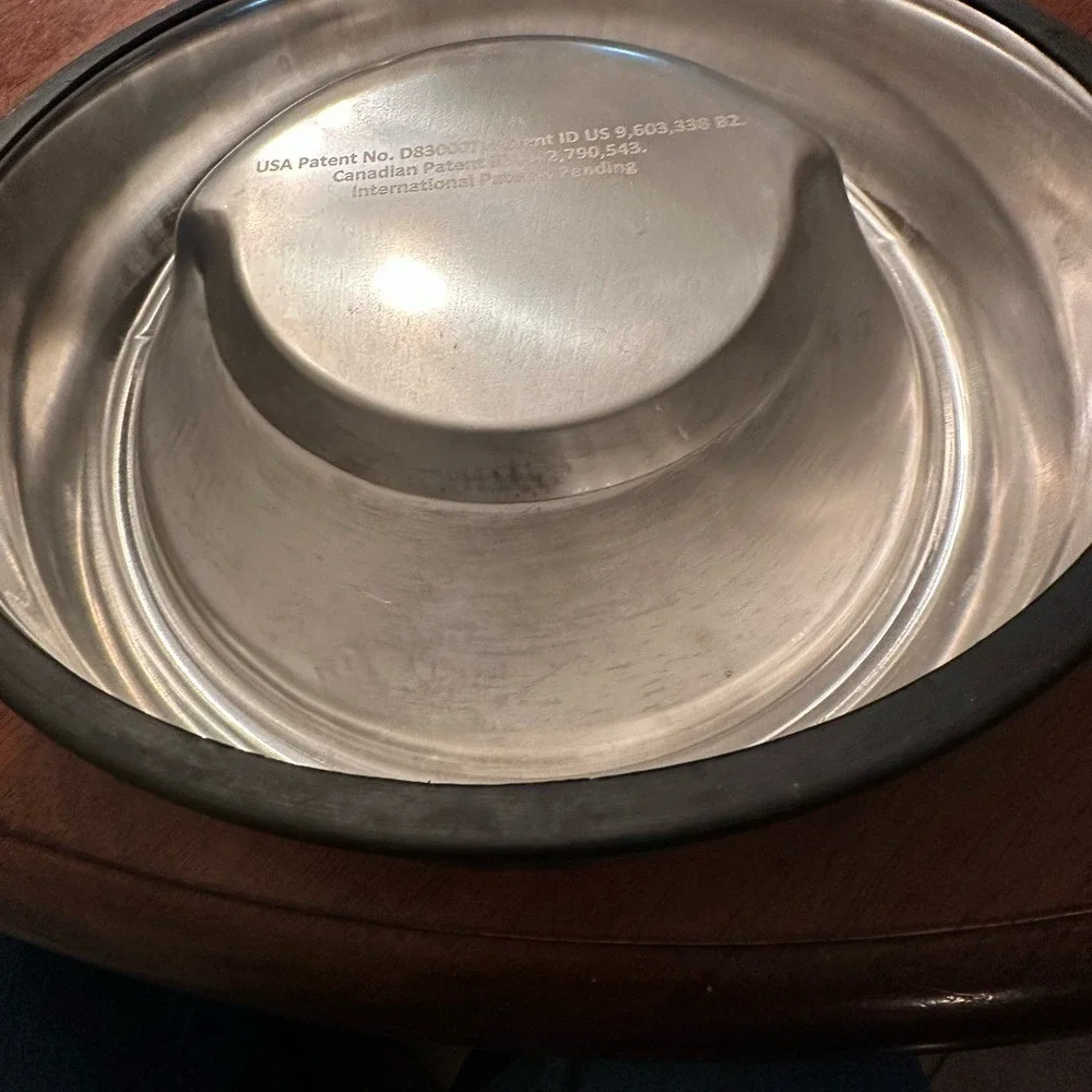 Stainless Steel Angled Pet Bowl with Non-Slip Base